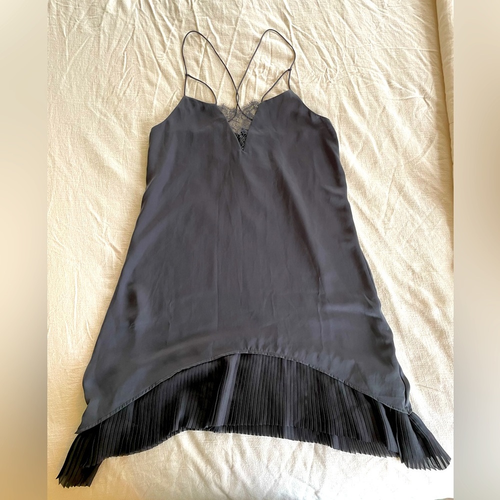 Dark gray mini dress